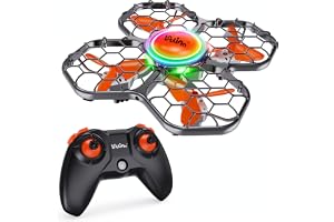 Loolinn | Drönare som Present för Barn - Minidrönare Quadcopter med Automatisk Antikollision, Inbyggt drönarbatteri, Säker för Barn, 360°-stunts, Lätt att Flyga (Julklapp för Pojkar och Flickor 8 år)