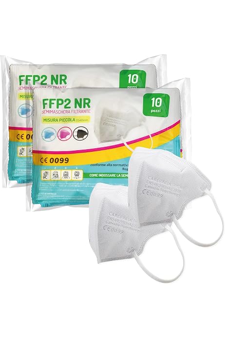 20 Masques FFP2 Rose Konbo - Certification CE, 5 Couches, Scellés Individuellement | Protection Haute Filtration