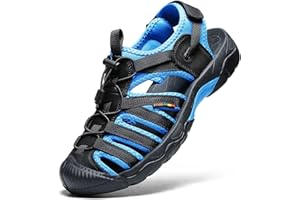 ZYLDK Sandales de Randonnée Homme Femme ​Cuir Fermées Été Extérieur Chaussures de Sport Plage Chaussures d'eau Plage Closed-Toe