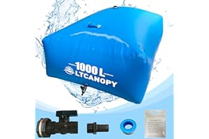 LTCANOPY Contenedor Agua, Vejiga de Almacenamiento de Agua, Tanque de Agua Plegable de Gran Capacidad Emergencia Incendios SequíA Vejiga de Agua de Uso Riego AgríCola contra