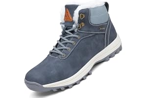 Mishansha Hombre Mujer Botas de Nieve Invierno Botines Senderismo Impermeables Deporte Trekking Zapatos tallas 36-48 EU