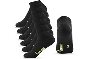 Happy Bavaria Skarpety bambusowe – bez gumy – aktywne oddychanie przeciw poceniu się stóp – 6 par