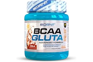 SCENIT REDEFINING YOUR BODY BCAA Poudre - BCAA GLUTA - 500 g - Bcaa Glutamine - L Glutamine - BCAA - BCAA 2.1.1 - BCAA en poudre, Acide aminé, amino acids - Leucine, Valine, Isoleucine - acides aminés, glutamine poudre (Cola)