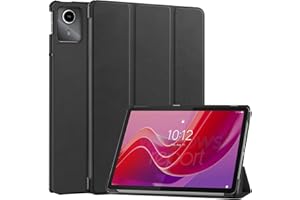 GOZOPO Hülle für Lenovo Tab M11 2024 (11 Zoll) Tablet Case, Schwarz