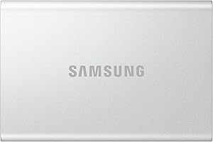 ‎SAMSUNG Samsung Portable SSD T7 Resurrected 1 TB, Externe Festplatte, USB 3.2 Gen.2 Highspeed Speicher, Externe SSD für iPhone 17, Mac, PC, Android-Geräte & Gaming-Konsolen, Metallic-Silber, MU-PD1T0G/WW