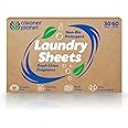 SOL 30pk Laundry Detergent Sheets, 60 Loads Fresh Linen Scent, Eco Washing Strips for Travel and Everyday Use, Lightweight, Leaves Clothes Clean with a Fresh Linen Fragrance