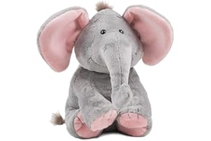 Schaffer Knuddel mich!-Peluche Elefante BabySugar rosé, Color Gris/Rosa, Größe L 30 cm (Rudolf Schaffer Collection 5193)