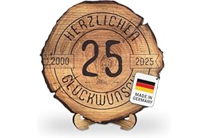 ‎DARO DESIGN DARO Design Engraved Round Wooden Plaque, Gift for Anniversaries, Birthdays, Congratulations