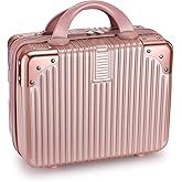 SUNBEET Makeup Case Suitcase, Mini Bag, Mini Hard Shell Travel Luggage, Women Portable Water Proof Carrying Suitcase, Organiz