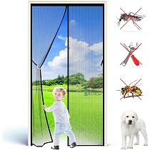 Magnet-Fliegengitter 125x225 Cm Für Balkontür – Selbstschließend, Ohne Bohren