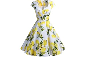 Bbonlinedress Vintage Swing Party Dress, une ligne Rockabilly Robe, Femme,