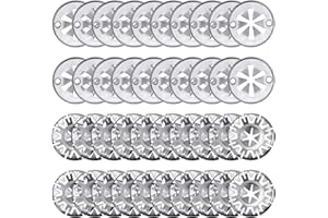 Xynovate 40 Pcs Heat Shield Clips, Locking Star Washers, Car Exhaust Heat Shield Repair Kit, Heat Shield Fixing Clip Replacement for Various Autos