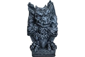Relaxdays Gargoyle figur, gotisk dekoration, H x B x D: 42 x 28 x 28 cm