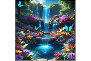 MANDUN Diamond Painting Peinture Diamant Adulte Paysage DIY Peinture Broderie Diamant Painting Kit Complet Pour Décoration Murale 30x30cm