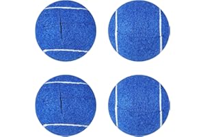 XIZAO Lot de 4 balles de tennis prédécoupées pour marcheurs, balles de glisse universelles robustes et durables en feutre pour protection des pieds de meubles et du sol