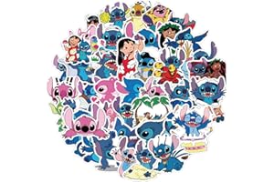 HXLEUCRY 100 Stück Sticker Set, Stitch Graffiti Aufkleber Kinder, Wasserfest Stickers für Mädchen Jungen Koffer Skateboard Laptop Kühlschrank Fahrräder DIY Scrapbooking Spielzeug Deko Kindergeburtstag