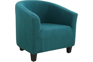 SearchI Funda de Sillón Chesterfield,Jacquard Cubre Sofá Chester 1 Plaza Lavables,Modernas Fundas Protector de Muebles Elegante para Recepción,Contador, Salón,Fundas Butacas Esmeralda Verde