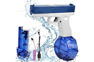 COLEESON Wasserpistole für Kinder Erwachsene Elektrische Wasserpistole Pistols 25-32 ft mit Großer Reichweite Wasserpistole Elektrisch Pistolen für Kinder Erwachsene Schwimmbad Party Strand im Freien (A)
