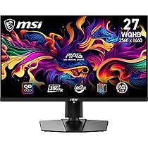 MSI MAG 271QPX QD-OLED 26.5インチWQHD MSI MAG 271QPX QD-OLED ekran gamingowy 26,5 cala WQHD - Panel 2560