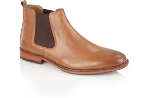 Silver Street London Men's Leather Argyll Chelsea Boot