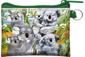 3D LiveLife Coin Purse - Koala Cuddle od Deluxebase. Portmonetka soczewkowa 3D koalą na gotówkę i kartę. Bezpieczne zamykanie na suwak. Licencjonowana grafika. Renomowany artysta, Michael Searle