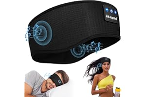 INK-TOPOINT Sleep Headphones,Wireless Headphones Headband,Music Headband Ultra-Soft Sleeping bedheadphones Cool Gadgets for Dad/Men/Women/Teen,Bluetooth Headphones with Microphone,Birthday Gifts for Her Him