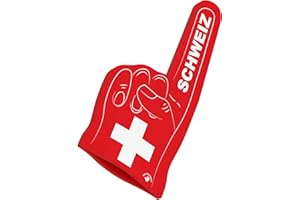 HIGH FIVE FINGERS Championnats d’Europe&Championnats du Monde, Drapeaux Olympiques | Main en Mousse pour competitions, stades événements Sportifs | Taille Unique 44x22x2,5 cm