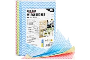 COM-FOUR® 30x torkduk 30x40cm, återanvändbara rengöringsdukar för kök