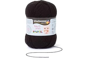 SCHACHENMAYR SINCE 1822 Schachenmayr 40 9807555 Laine de mérinos Extra-Fine, Laine, Noir, 14 x 7.2 x 8.5 cm