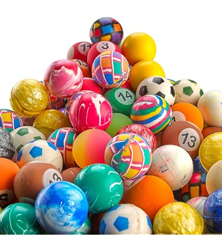 40 Stück Flummies – Leuchtende Hüpfbälle Für Kindergeburtstag, 25 Mm, Fluoreszierend