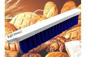 BÜRSTENFABRIK - MADE IN GERMANY MAAJ Professional Hygiene Flour Broom Blue 30 cm HACCP - For Direct Contact with Food - Dishwasher Safe - Made in Germany