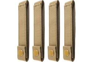 WYNEX Molle Strap 6 Pollici, Tattico Molle Strap Molle Cinghia Cinghia di Fissaggio Snap Strap Nylon Pollice Snap Cinghie 4 Pack