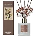 COCORRÍNA Reed Diffuser Sets - 200ml Oud Bergamot Scented Diffuser with 8 Sticks Home Fragrance for Bedroom Bathroom Living Room, Home & Office Decor
