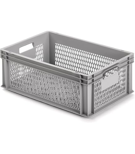 Alutec 75230 Stapelbarer Einsatzkasten – Grau, 362 X 131 X 101 Mm, Für Werkzeug & Kleinteile