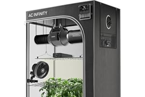 AC Infinity Advance Grow System 2 x 4, zestaw 2-roślinny, zintegrowany z WiFi, namiot do uprawy, automatyczna wentylacja i cyrkulacja, 2000D Mylar namiot z Samsung LM301B LED Grow Light