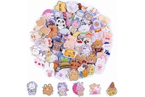 Kalolary 65 spille in acrilico carino carino badge estetici pin kawaii zaino spille pecora, coniglio, cane, orso, ragazza, cartone animato, spilla per zaini, borse, giacche, felpe con cappuccio cappelli