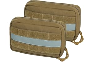 OneTigris Lot de 2 sacs de nourriture pour chien - Grand espace - Avec bandes réfléchissantes - Convient pour les harnais tactiques pour chien - Pour l'entraînement, la promenade