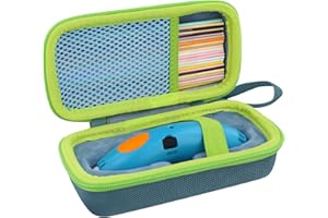 co2CREA Travel Hard Case for 3Doodler Start+ Essentials 3D Pen Set,Storage Organizer Holder for Printing Filament Refill and USB Charger