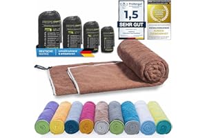 ‎LIGHTDRY LightDry® Original Microfibre Sports Towel, Backpack, Travel Towel, Sports & Fitness Bath Towel, Absorbent, Lightweight, Antibacterial and Extremely Quick-Drying