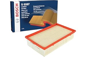 Bosch Filtro Aria per Auto S0287 - Trattiene le particelle solide all'esterno della presa d'aria - Resistente all'umidità ed altamente resistente alla trazione