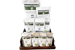 NATURE'S SPIRIT 3 confezioni da 100 g di henné in polvere, pura lawsonia inermis del Rajasthan, certificata, per capelli luminosi, senza agenti chimici