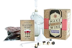 Craft A Brew Elaboración de un kit casero para principiantes con preparación fácil con ingredientes y suministros La mejor experiencia en elaboración de vino, 1 galón, Cabernet Sauvignon