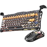 GravaStar Mercury K1 Pro+X Kablosuz RGB Işıklı Mekanik Q Gaming Klavye ve Optik Mouse Seti, CyberFla