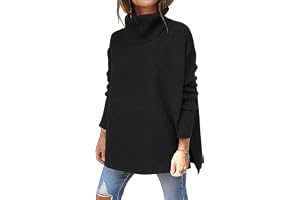 Jhsnjnr Stickad tröja damer polotröja långärmad vinter oversize tröja