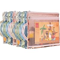 Rete Per Frutta Sacchetti Rete Riutilizzabili Reofrey - Set 12 Pezzi In 3 Misure Per Giocattoli E Alimenti Sacchetti Rete Organizzazione