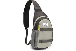 SKYSPER Bolso Bandolera Hombre Sling Bag, Bandoleras Pequeñas Mochila Bandolera para Acampar Deportes Senderismo Viaje Casual