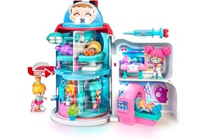 Pinypon - Ospedale, Edificio girevole con 6 diverse stanze, numerosi Accessori, sala Raggi X, Scanner con luci, con Personaggio Dottore incluso, Famosa 700016653