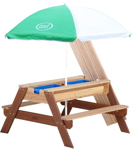 Table D'activité 3-en-1 Sable Et Eau Dolu - Pour Enfants Dès 2 Ans, 54x45 Cm, Avec Couvercle (Jeu De Jardin)