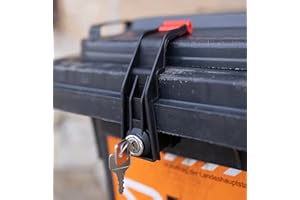 FELGNER Verrouillage de Conteneurs et Poubelles de 60 à 360 Litres | Fermeture Sans Perçage | Fermeture Multiple - Noir