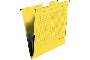 Falken haengetasche unireg per DIN A4 con BANDELLE, confezione da pezzi Confezione da 5 gelb